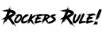 Rockers Rule Music School logo in the navigation menu.