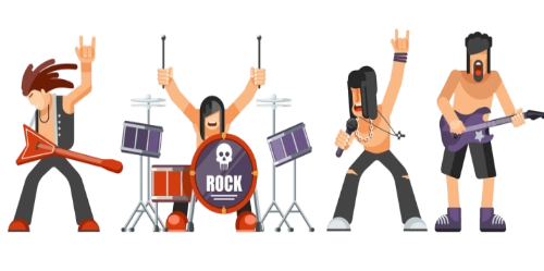 illustration of Rock Band